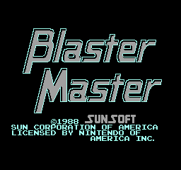 Blaster Master Title Screen
